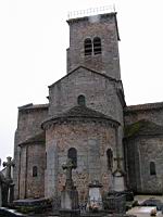 Gourdon, Eglise romane Notre-Dame de l'Assomption, chevet (03)